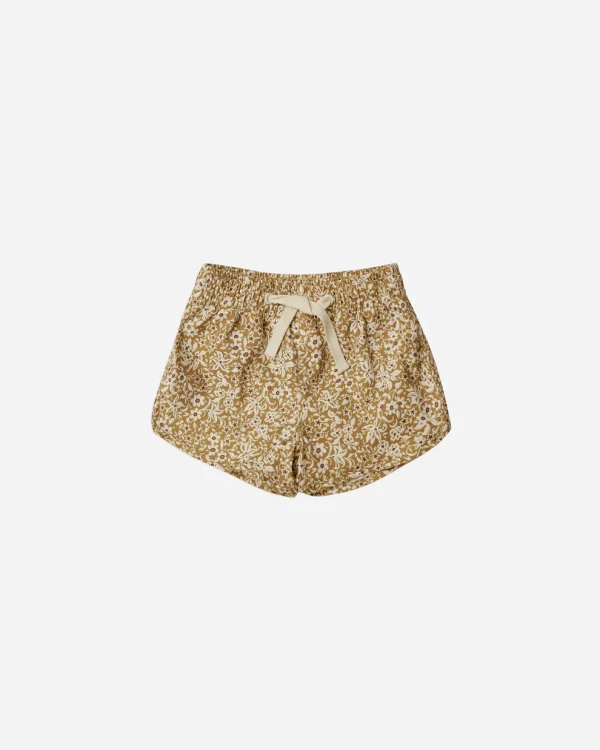 Short de bain Flower gold