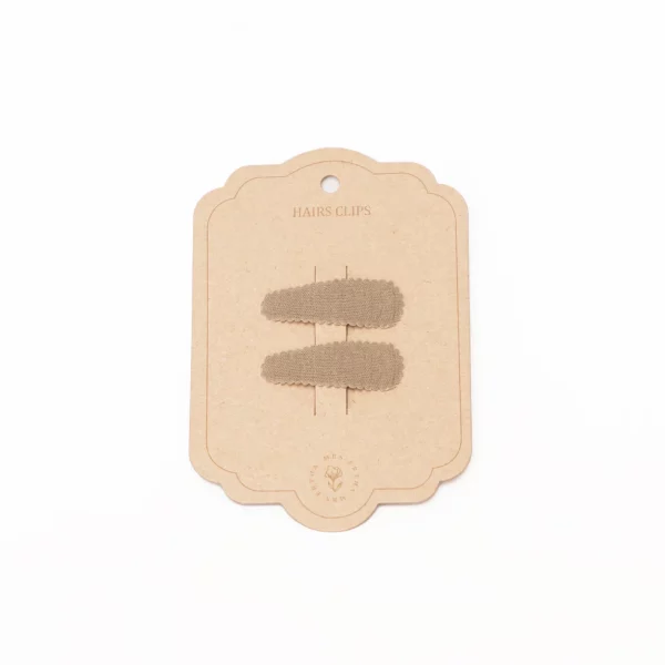 Duo barrettes | Olive
