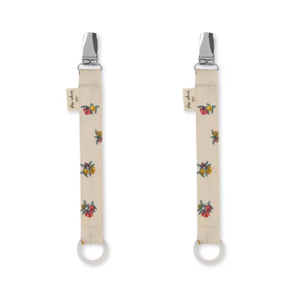 Duo attache tétine | Pivoine