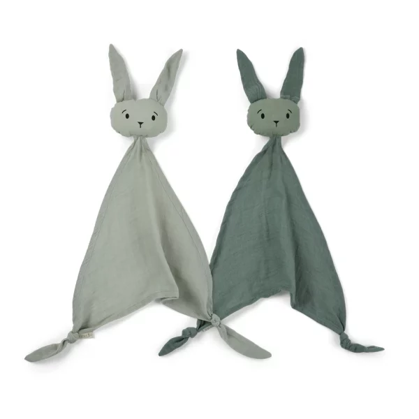 Duo doudou patte | Baby blue & Blue