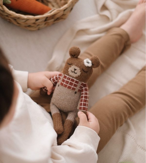 Doudou ourson | Chemise carreaux