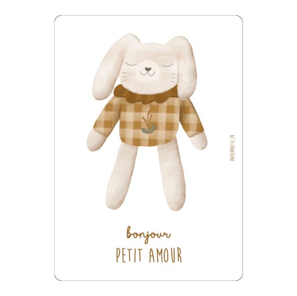 Carte | Lapin petit amour