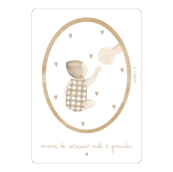 Carte | Merci de m'avoir aidé à grandir