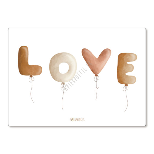 Carte | Ballons love