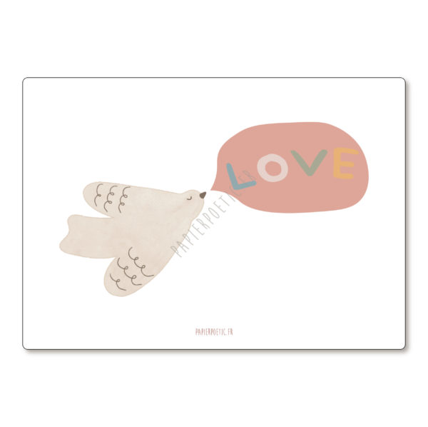 Carte | Colombe love