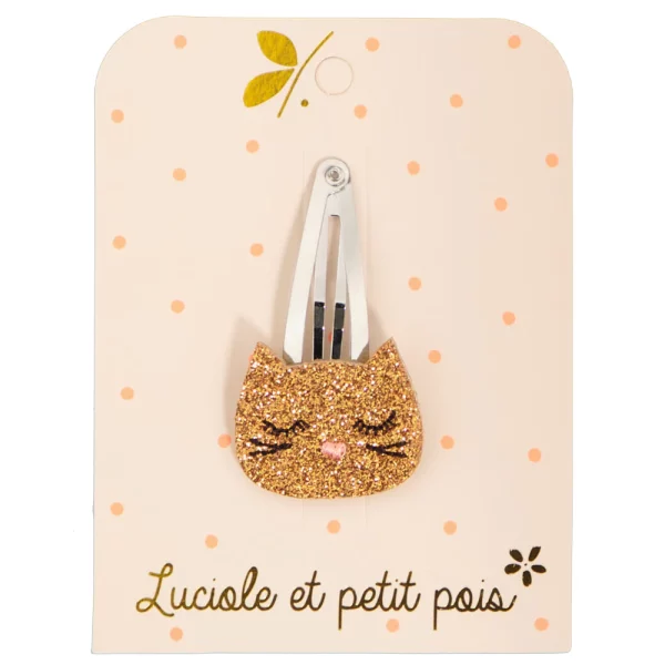 Barrette | Chat bronze