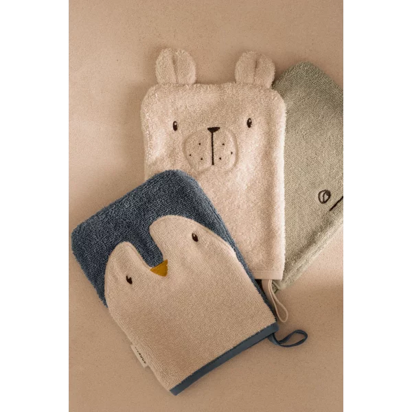 Gants de toilette | Baleine, pingouin, ours – Image 2