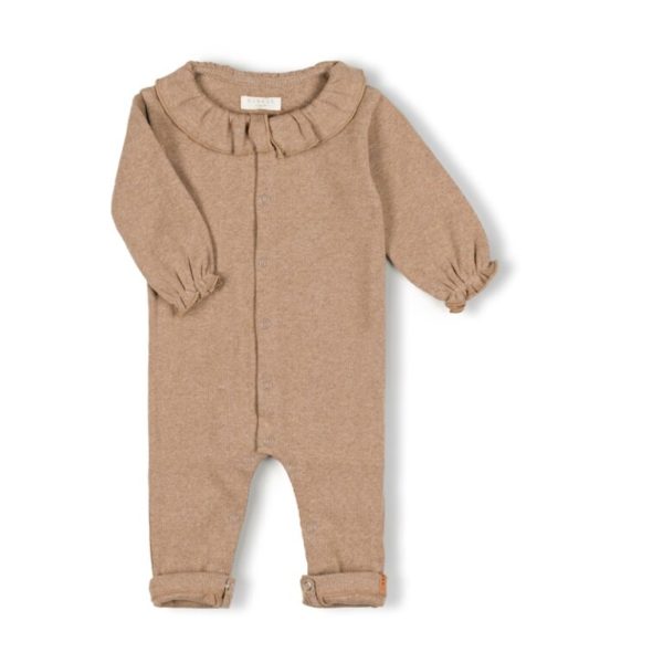 Combinaison col volant | Marron