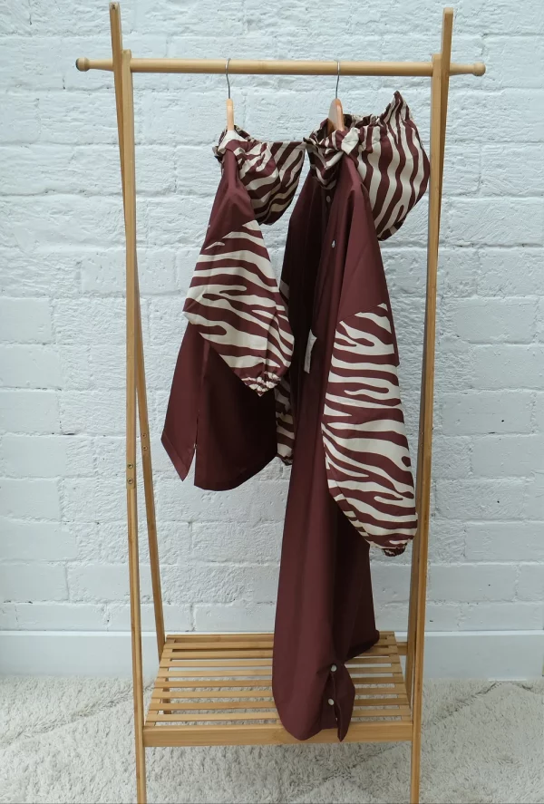 Poncho de pluie | Zèbre chocolat – Image 4