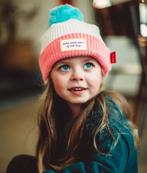 Bonnet pompon | Pink Ice