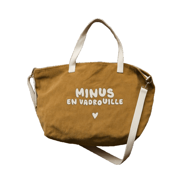 Sac XL velours - Minus en vadrouille – Image 2
