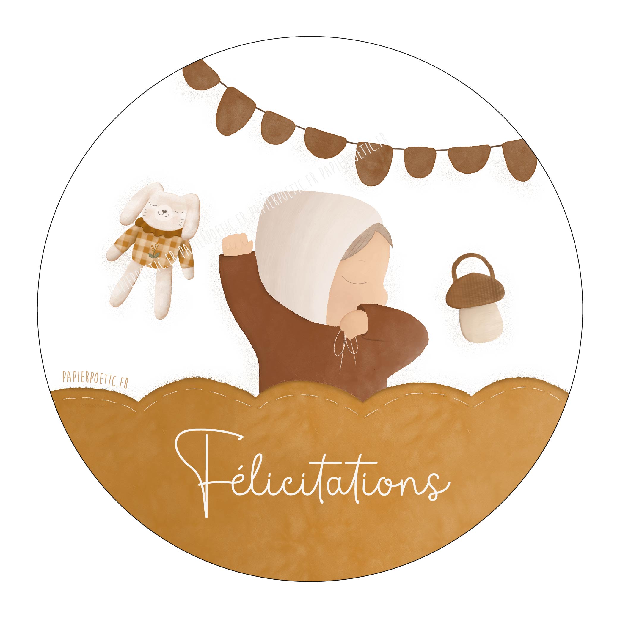 Carte ronde | Félicitations
