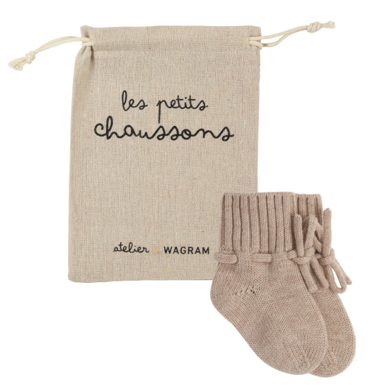 Chaussons tricotés | Sable – Image 3