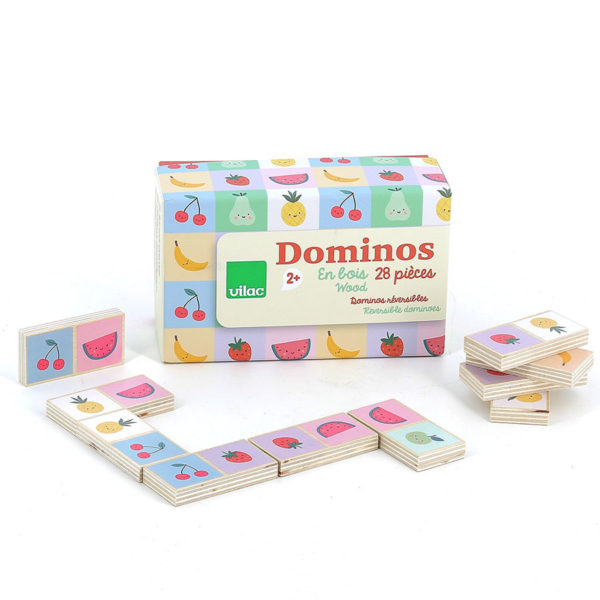 Dominos en bois | Fruits & légumes