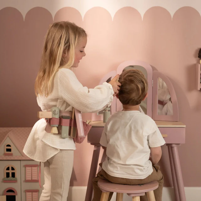 Ensemble de coiffeur en bois – Image 6