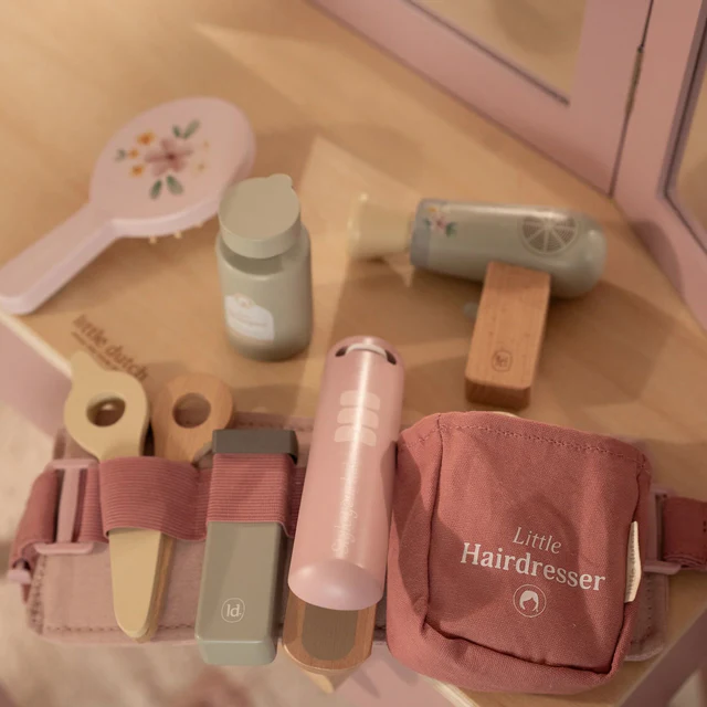 Ensemble de coiffeur en bois – Image 7