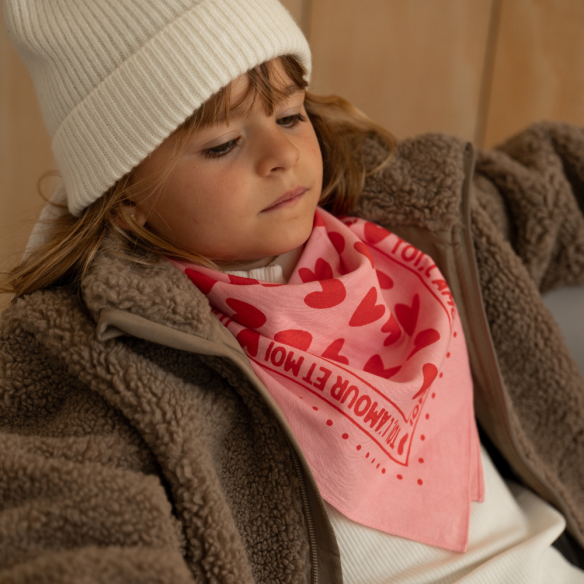 Foulard | Rose coeur rouge – Image 5