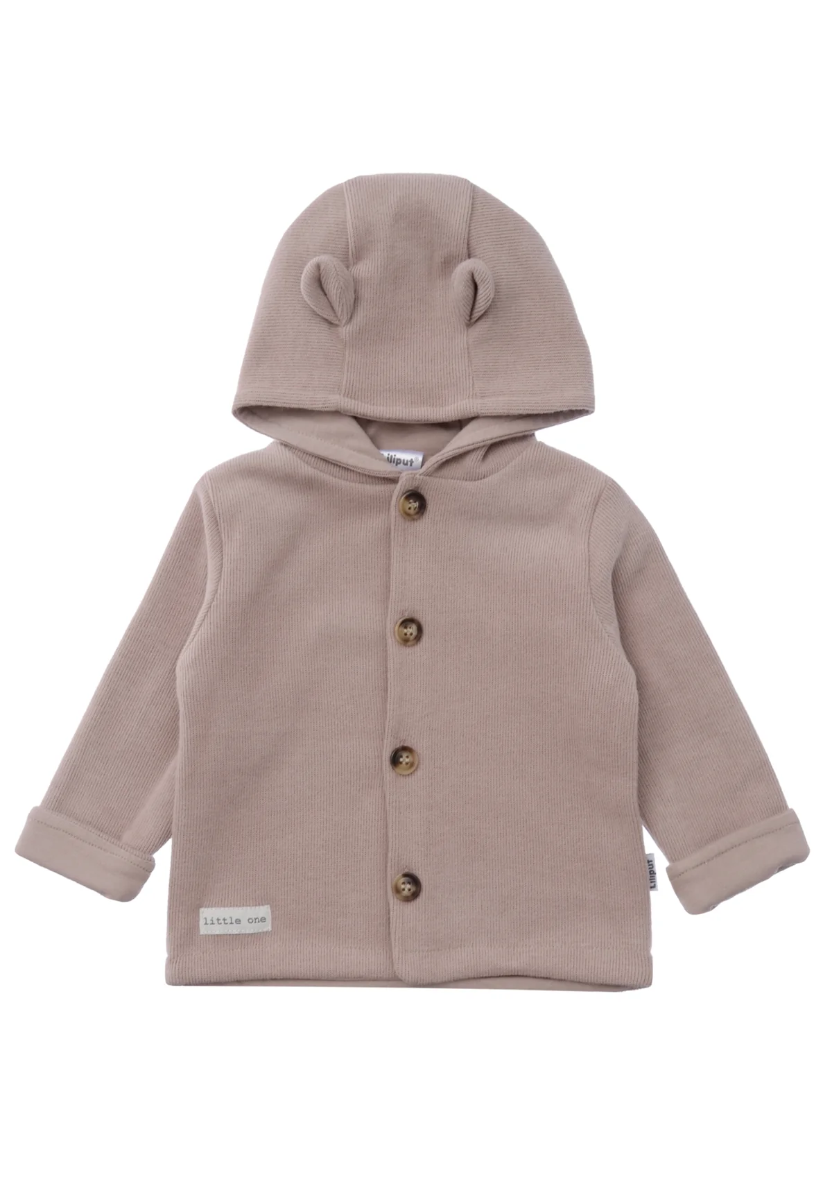 Veste en maille côtelée | Marron
