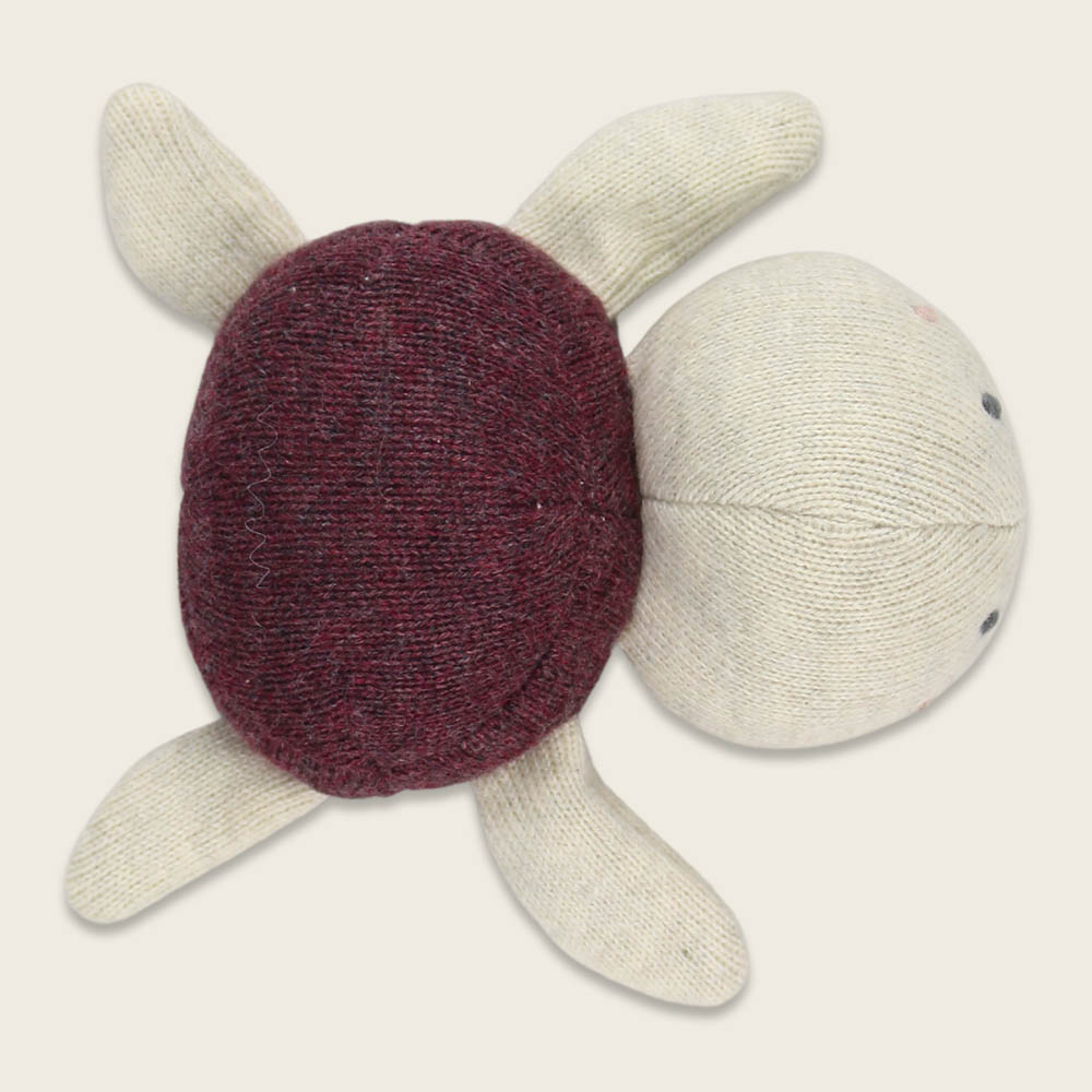 Mini doudou | Tortue aubergine – Image 3