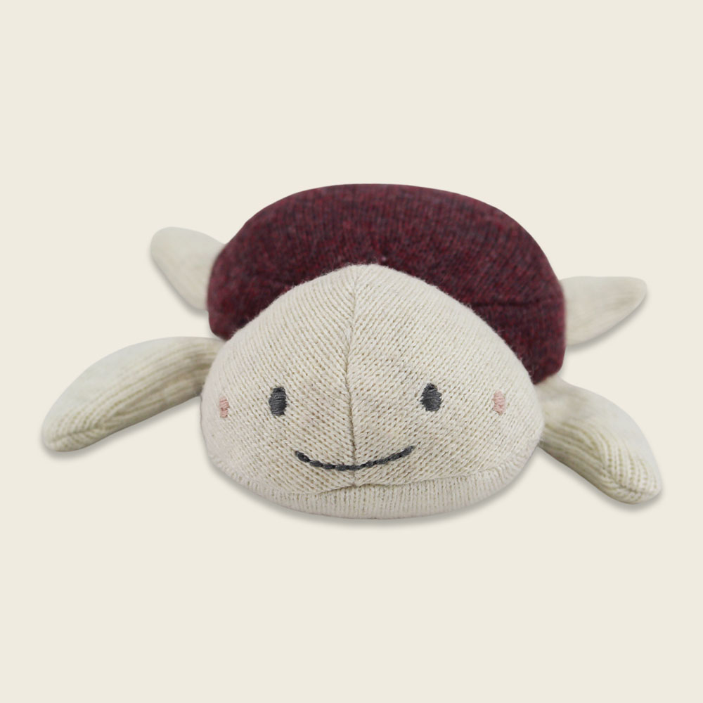Mini doudou | Tortue aubergine – Image 2