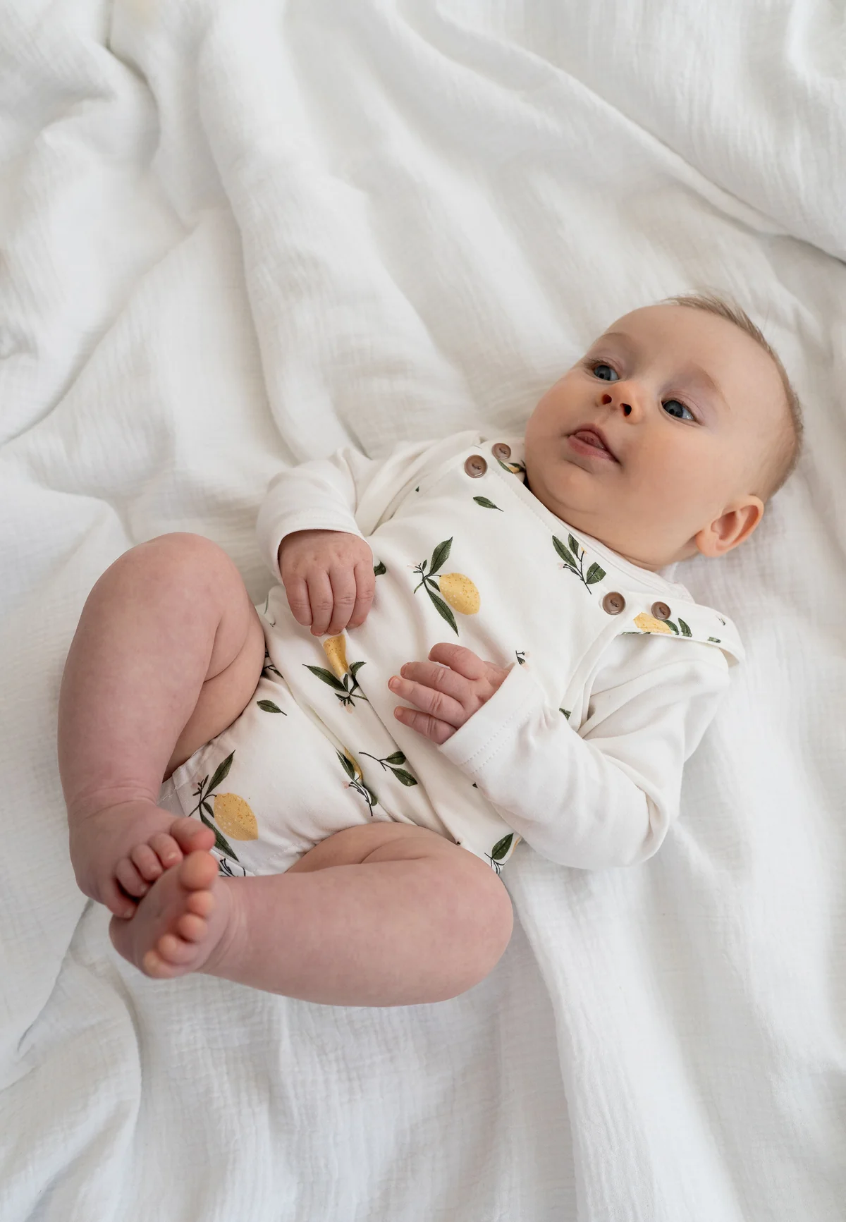 Ensemble body & salopette | Citron