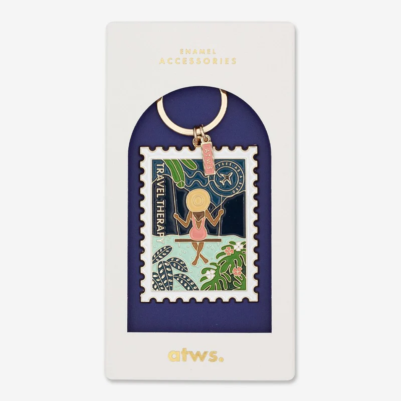 Porte clés | Timbre travel