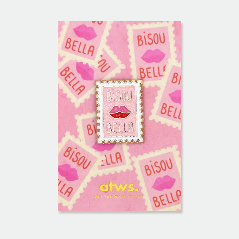 Pin's | Timbre bisous