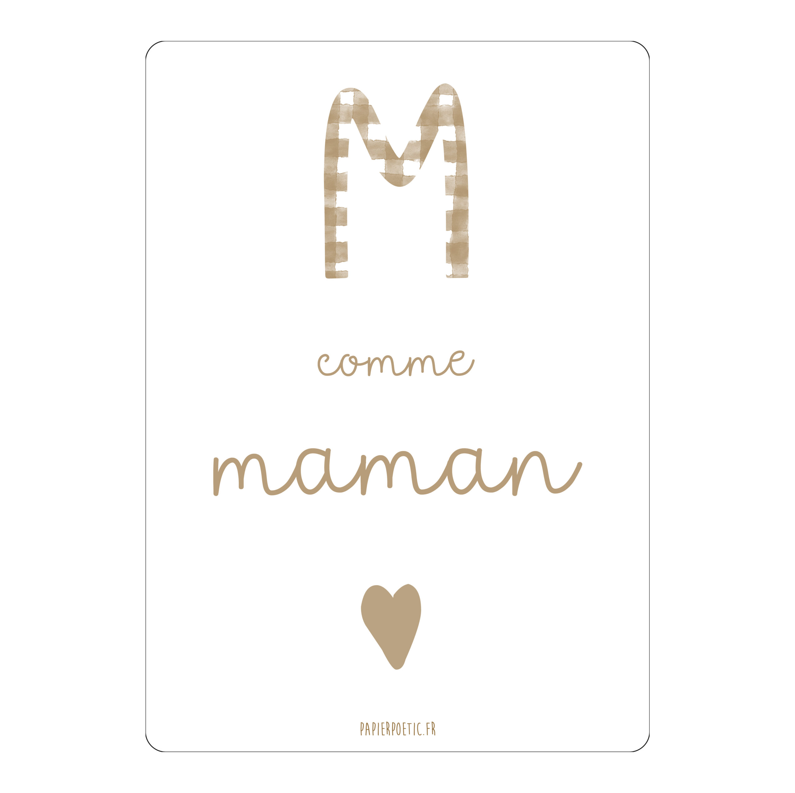 Carte | M comme maman