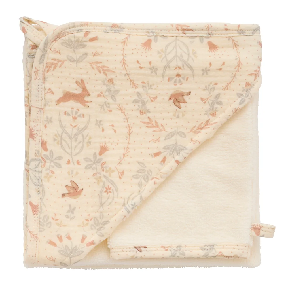 Cape de bain et gant de toilette | Jardin enchantée