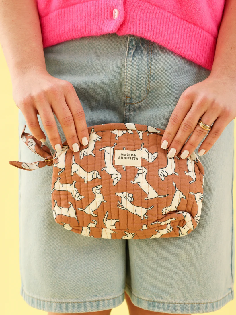 Trousse de maquillage | Teckel Marron
