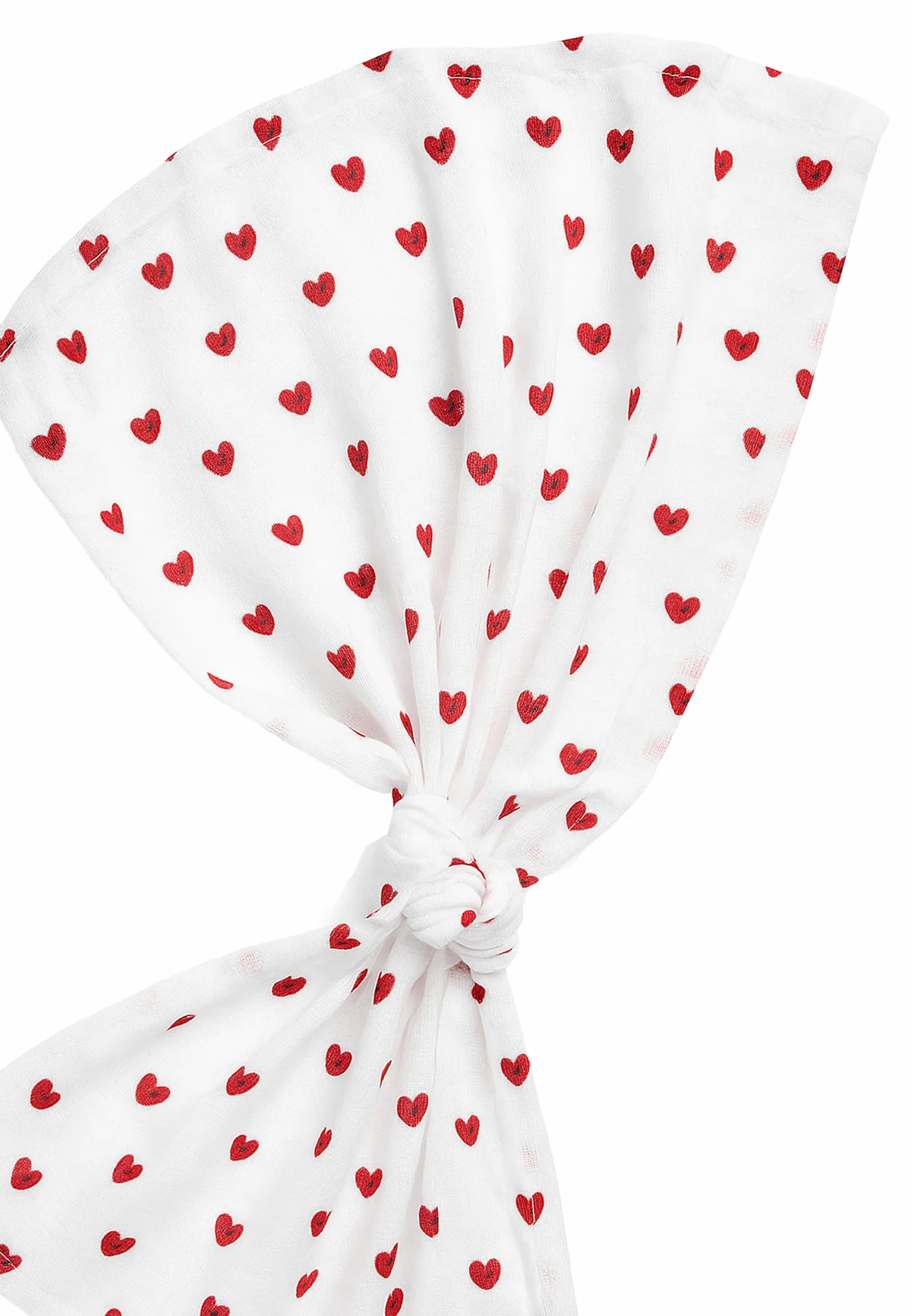 Duo de langes | Coeur rouge et blanc – Image 3