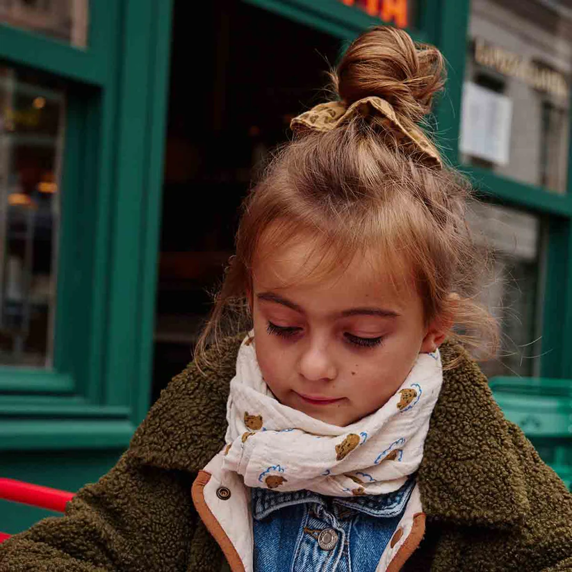 Chouchou en mousseline | Léopard Café – Image 3