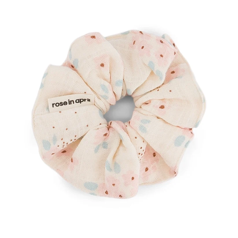 Chouchou en mousseline | Fleur de Mai