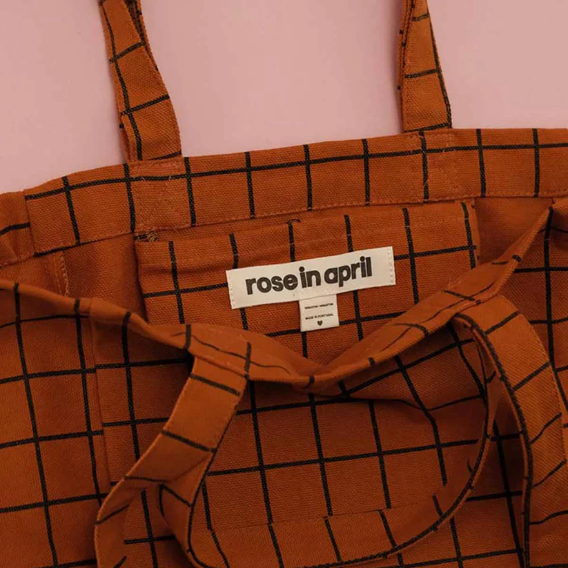 Sac Cabas Elisabeth | Carreaux Caramel – Image 4