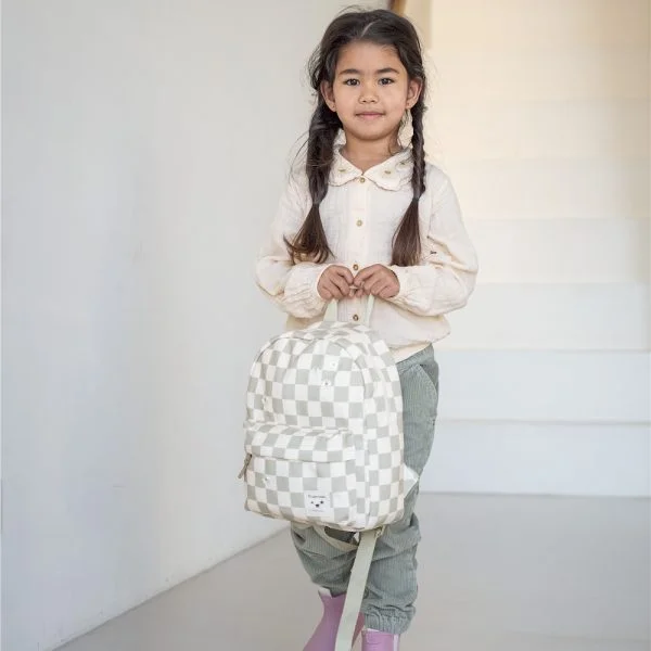 Sac à dos | Pâquerettes beige/vert – Image 7