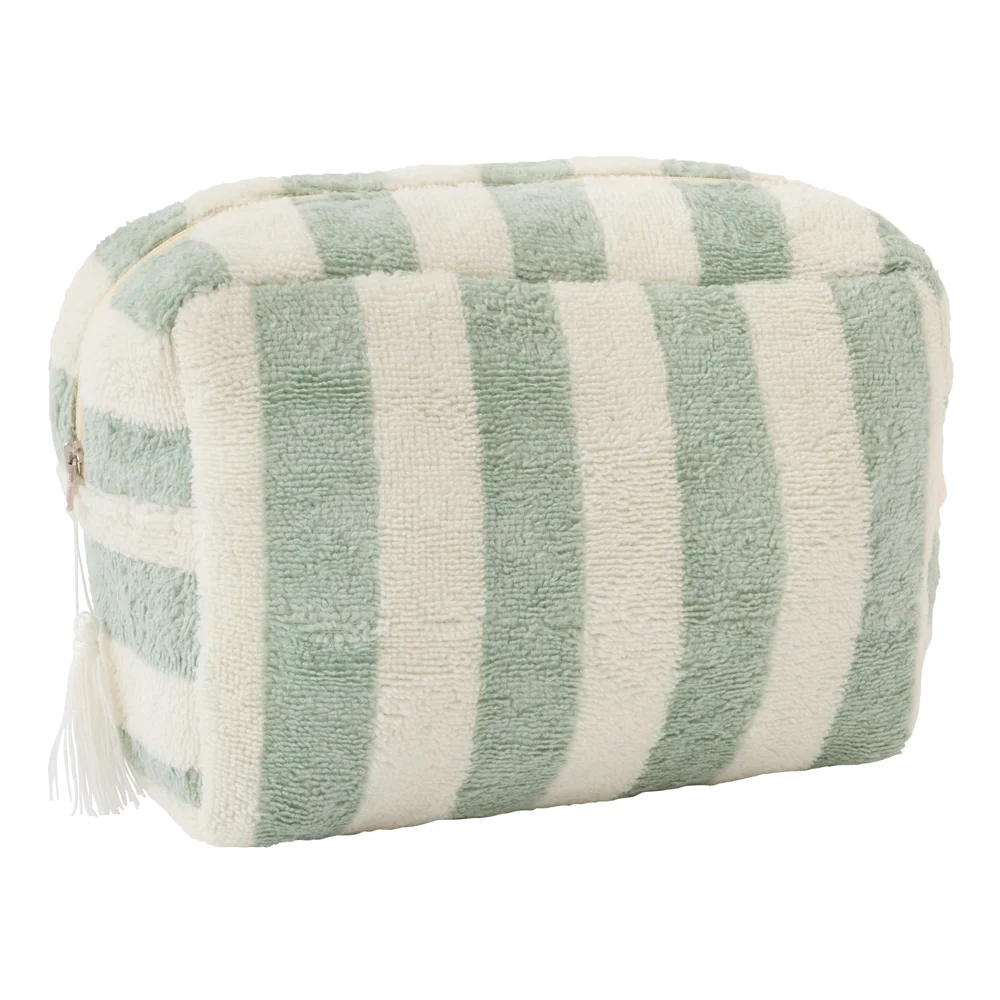 Trousse de toilette | Ivoire-Vert gris