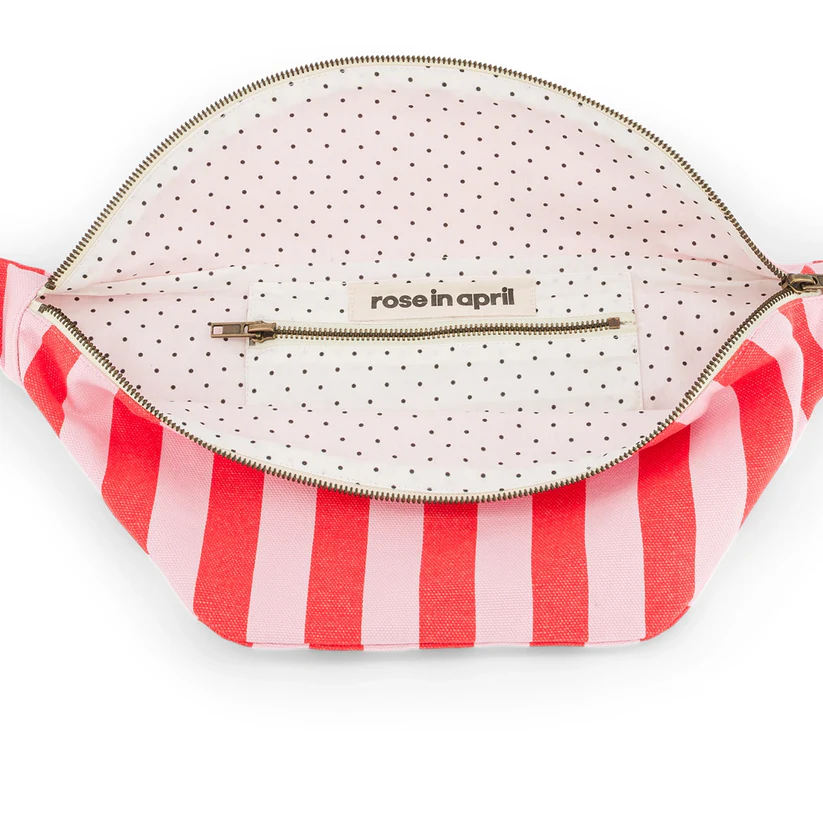 Sac Banane | Rayé Rouge et Rose – Image 3