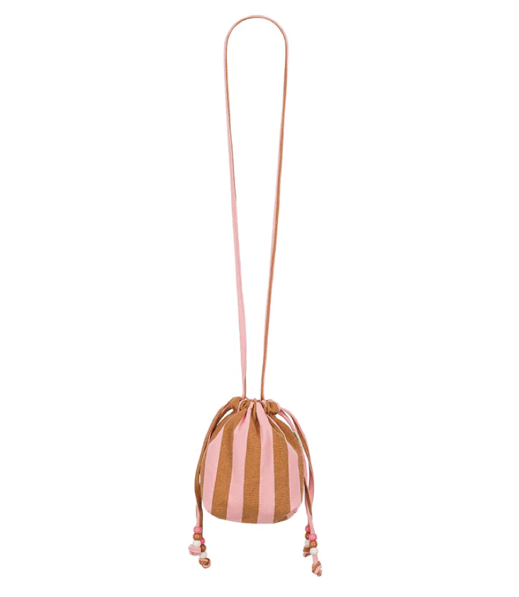 Mini sac Billie | Rayé Rose Caramel – Image 4