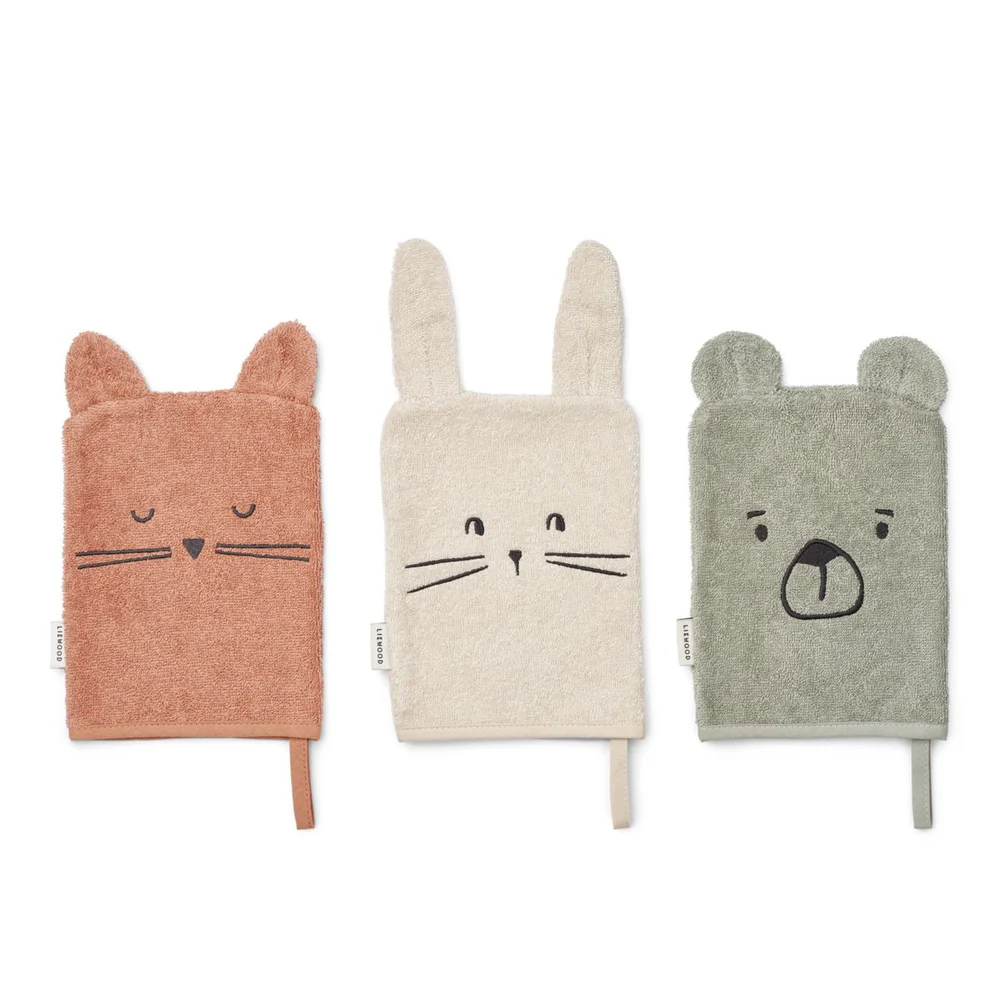 Gants de toilette | Ours Lapin Chat