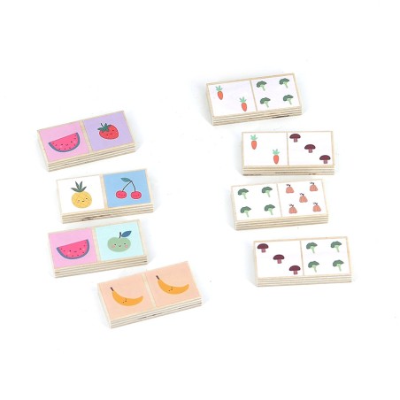 Domino en bois | Fruits et Légumes – Image 4