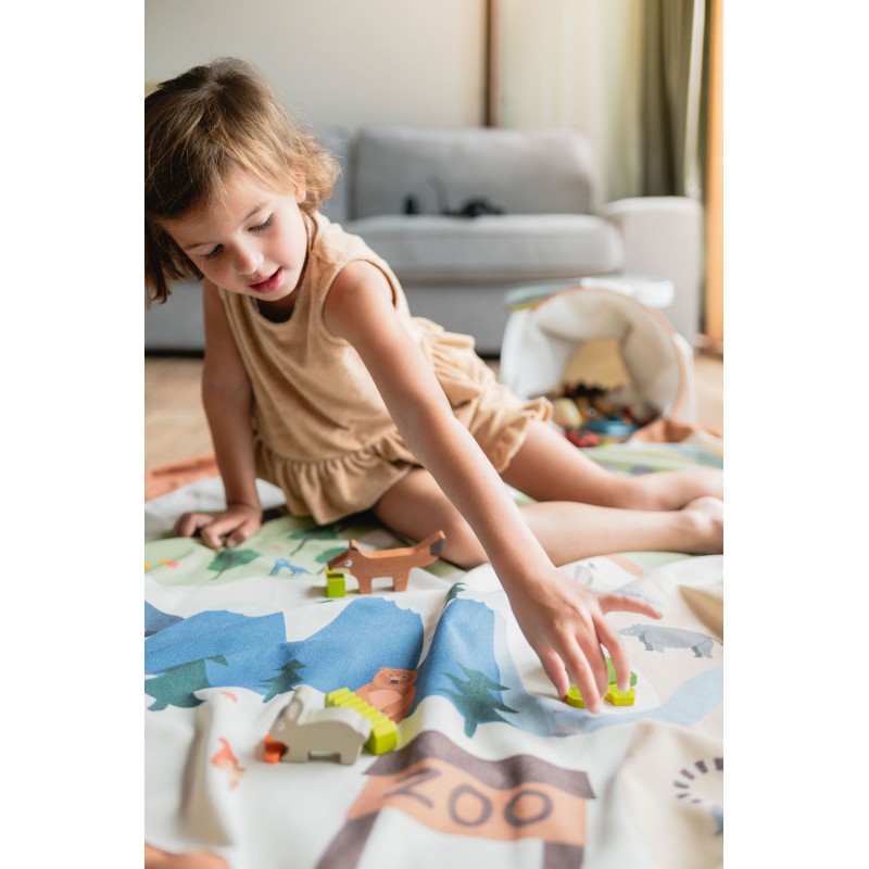 Tapis de jeu Soo & panier à jouets | Zoo – Image 5
