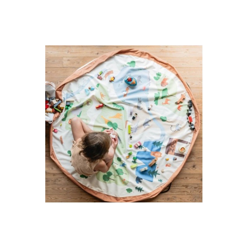 Tapis de jeu Soo & panier à jouets | Zoo – Image 2