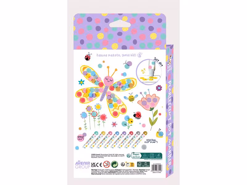 Feutres | 8 marqueurs a pois scintillants – Image 2