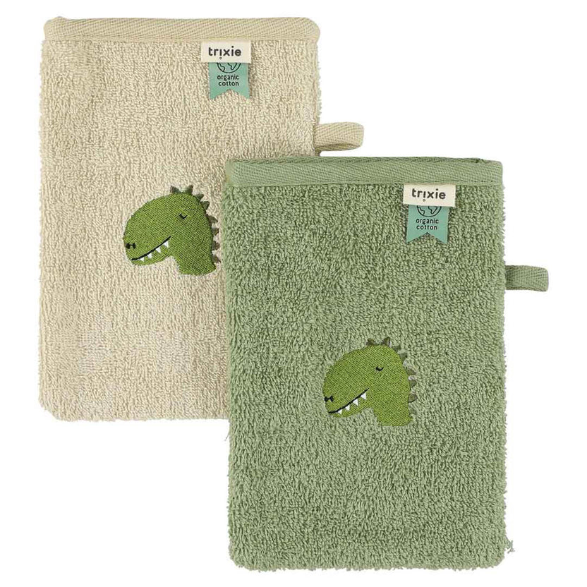 Gants de toilette | Duo Dino