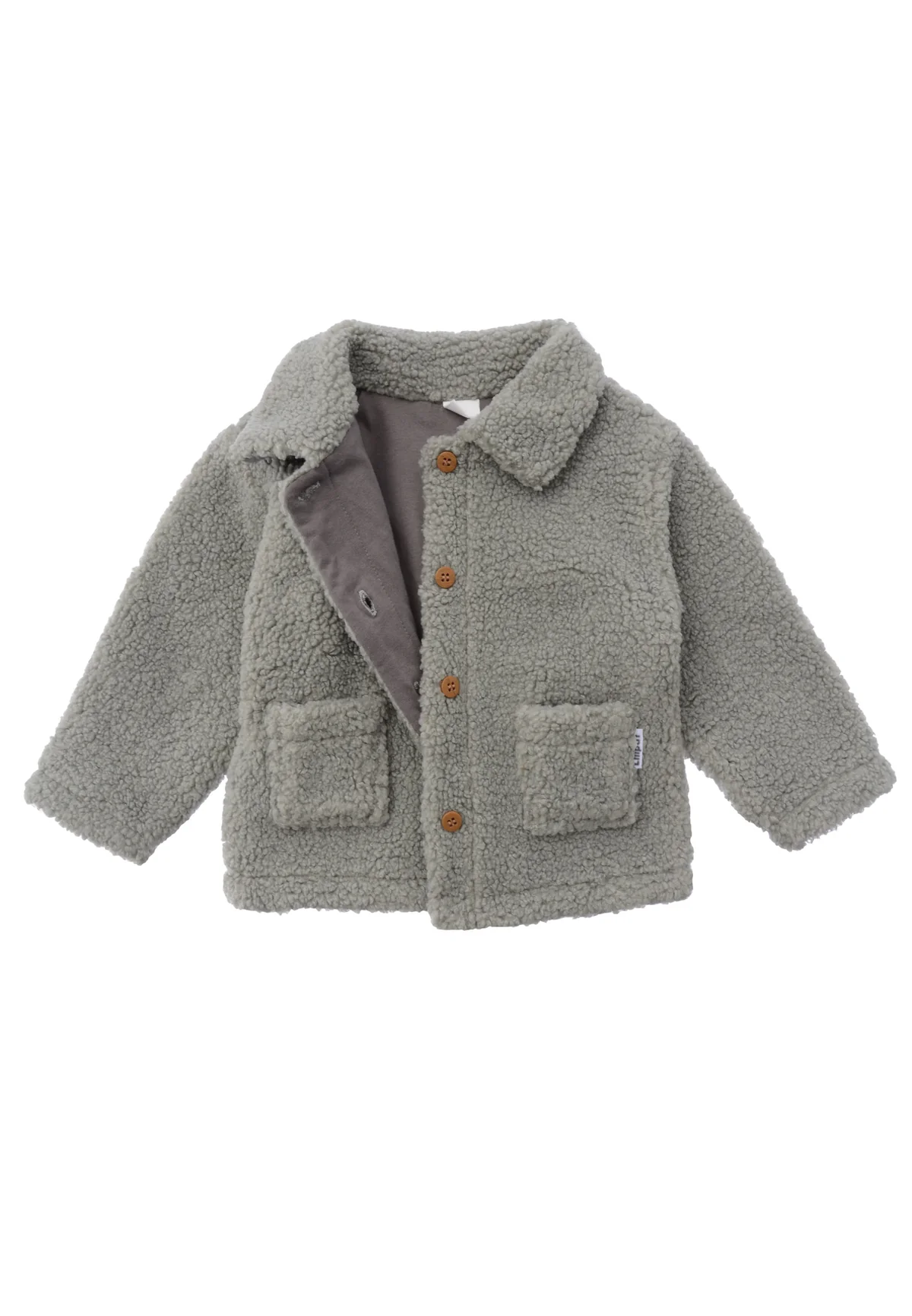 Veste en polaire | Boucle Gris-Vert – Image 3