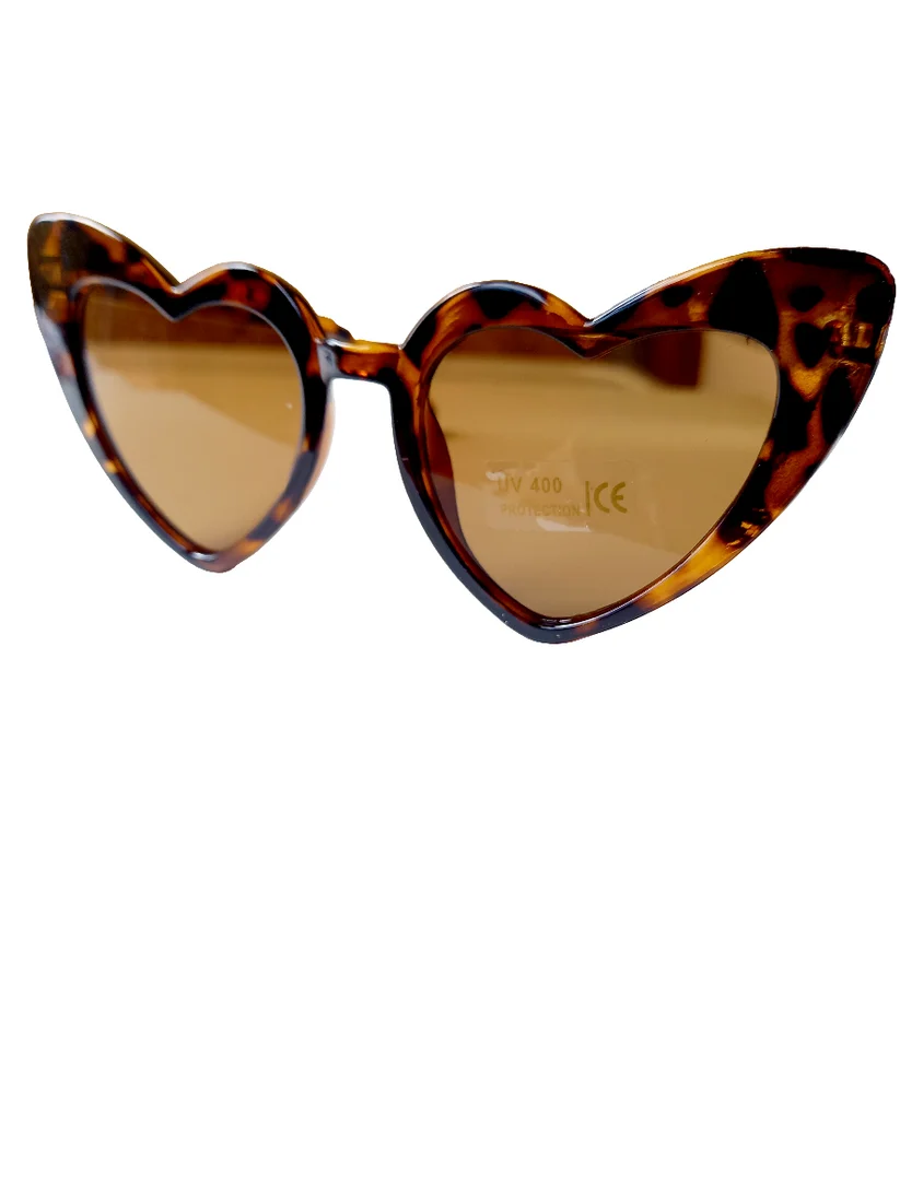 Lunettes de soleil | Coeur Léopard