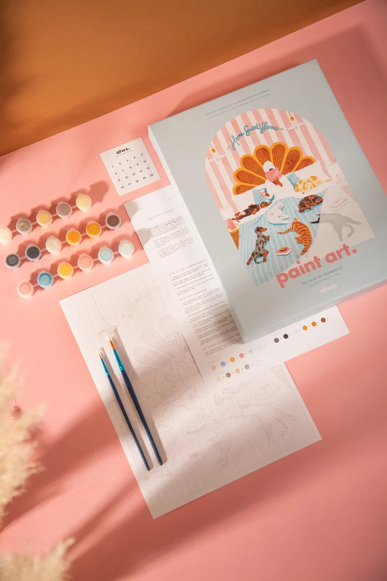 Kit de peinture aux numéros | Cats and Human
