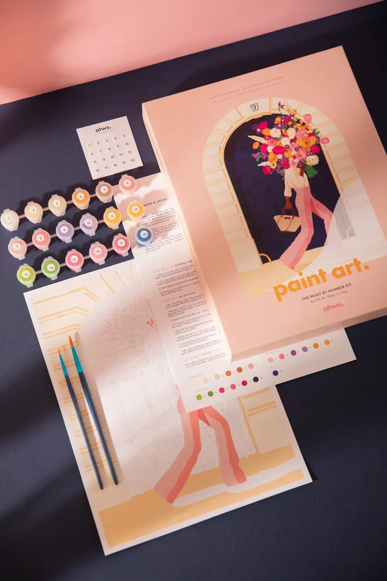 Kit de peinture aux numéros | Porte parisienne