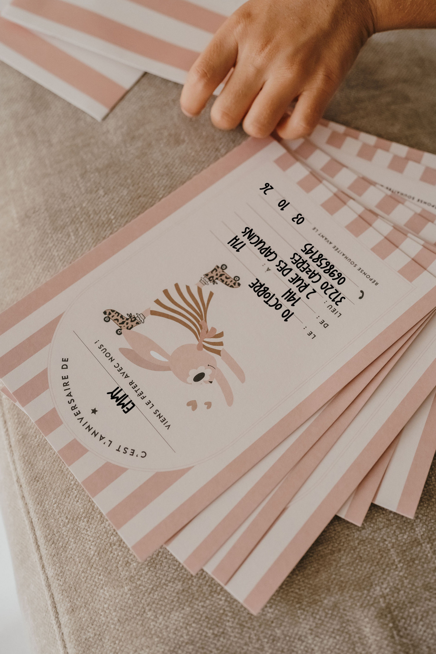 Carte d'Invitation anniversaire | Suzie Lapin – Image 2