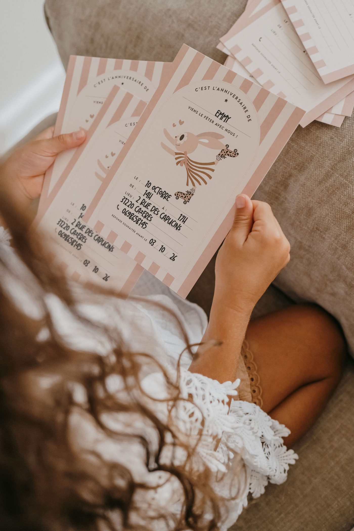 Carte d'Invitation anniversaire | Suzie Lapin – Image 3